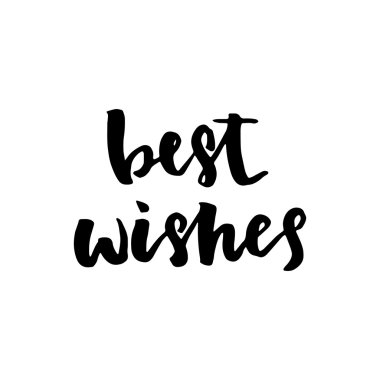 En iyi dilek - çizilmiş tatil yazı el.