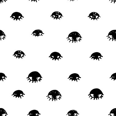 Vektör seamless modeli açık gözler.