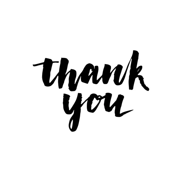 Thank you handwritten vector illustration — Stock Vector