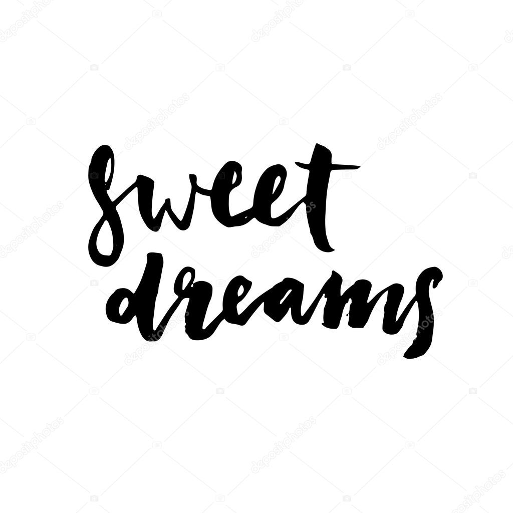 Download Sweet ink calligraphy | Sweet dreams modern brush ...