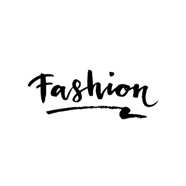 Moda yazı. Fırça konturu vektör çizim kozmetik teklif.