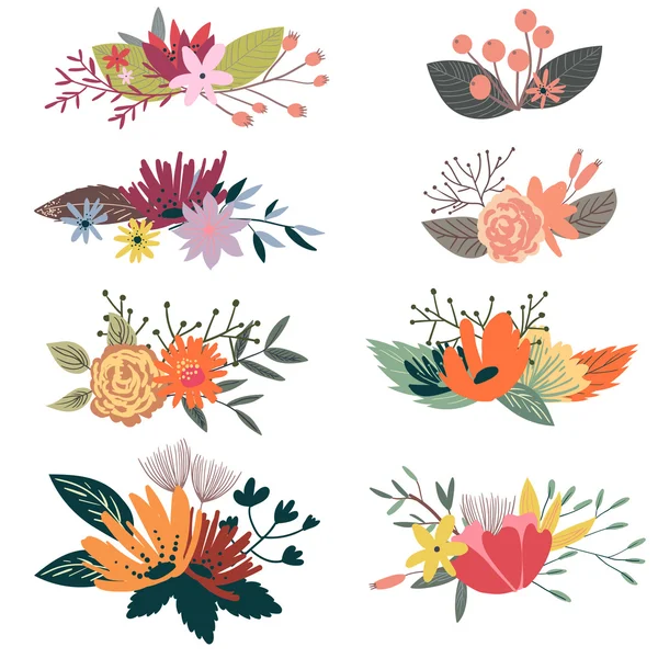 afiş, floral çerçeveler ve grafik öğeleri