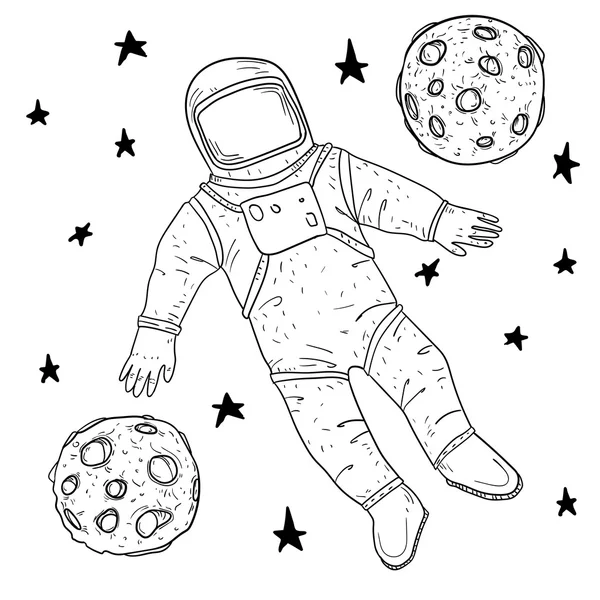 Эскиз костюма космонавта