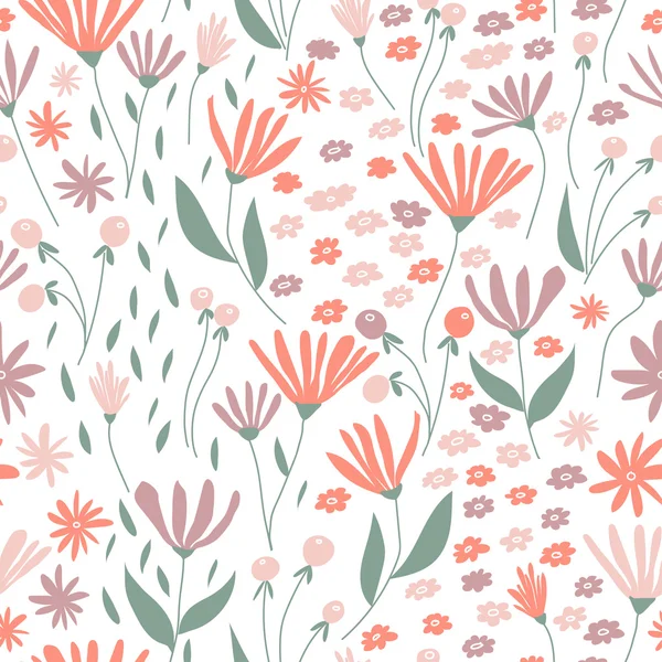 Fond floral doux — Image vectorielle