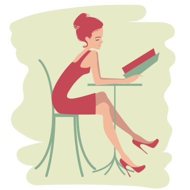 Woman Choosing from a Restaurant Menu