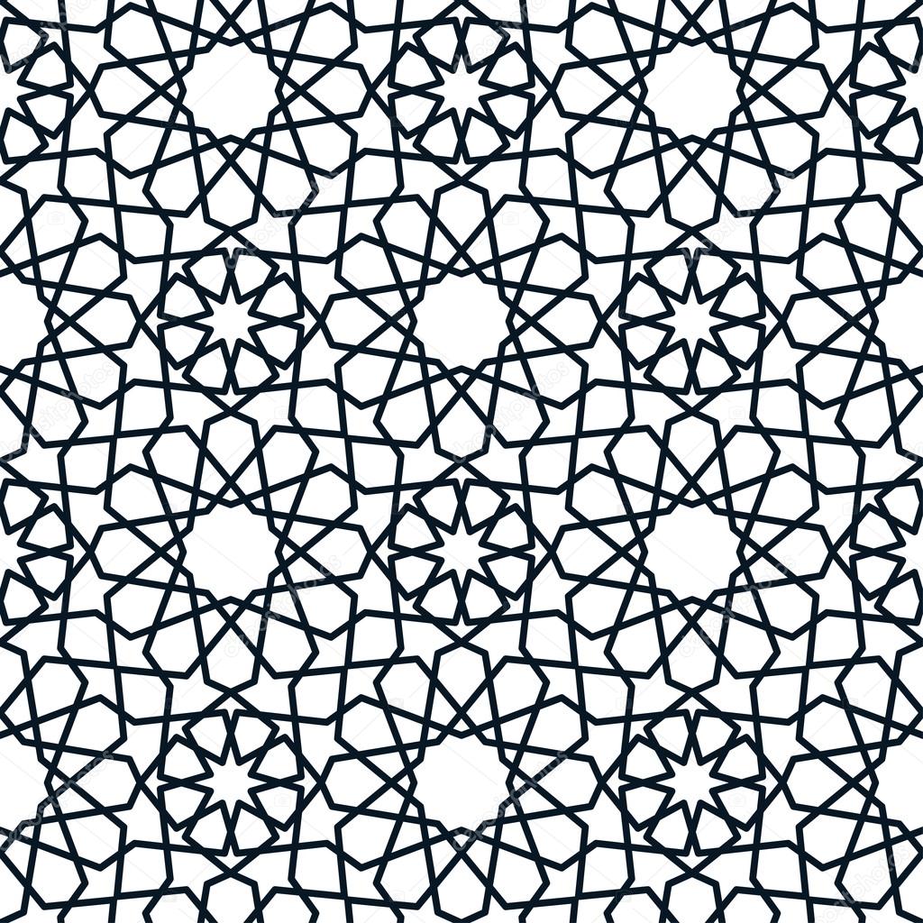 Arabic seamless pattern. 