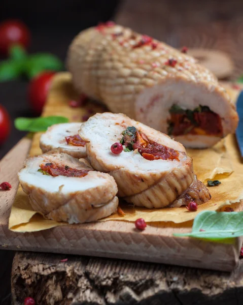Roulade of chicken breast — Stock Photo, Image