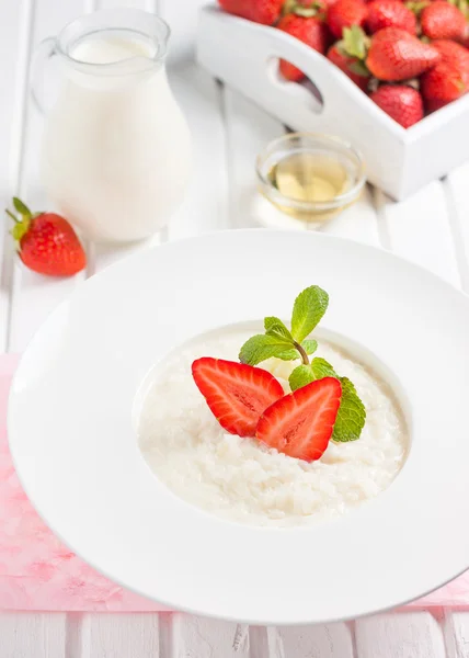 Rice milk porridge — Stock Photo, Image