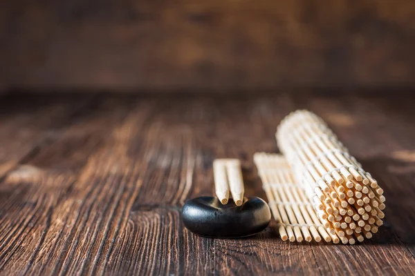 Mat suşi ve yemek çubukları için