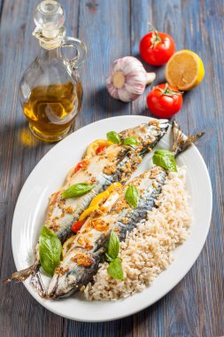 limon ile fırında uskumru