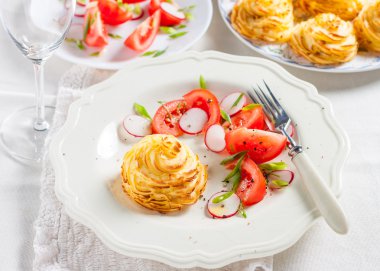 Düşesi patates mantar ile