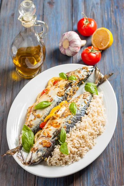 limon ile fırında uskumru