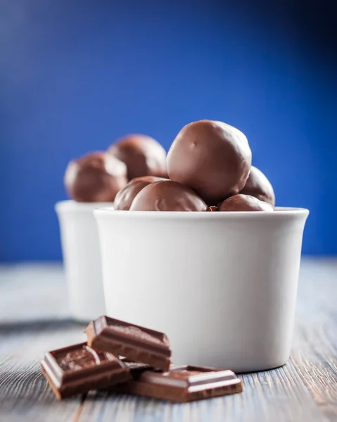 Hembakade chokladbollar — Stockfoto