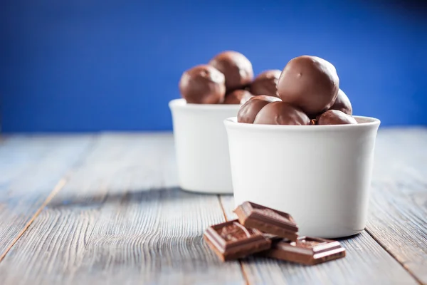 Palle di cioccolato fatte in casa — Foto Stock