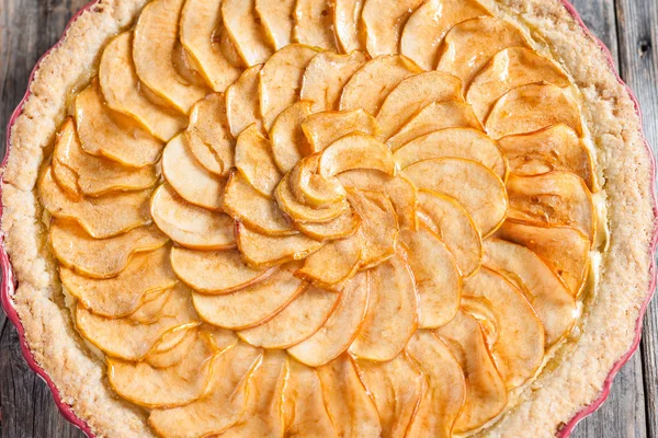 Tarta de manzana con requesón . — Foto de Stock