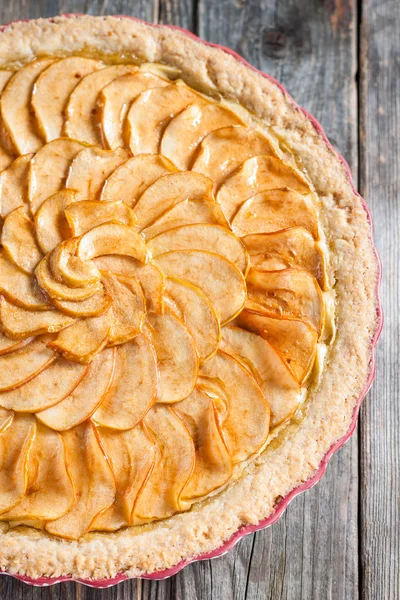 Tarta de manzana con requesón . — Foto de Stock