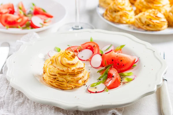 Düşesi patates mantar ile