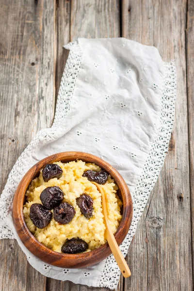 Millet milk porridge — Stock Image Millet milk porridge Royalty Free Stock Photos