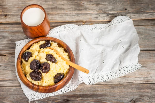 Millet milk porridge — Stock Image Millet milk porridge Stock Picture