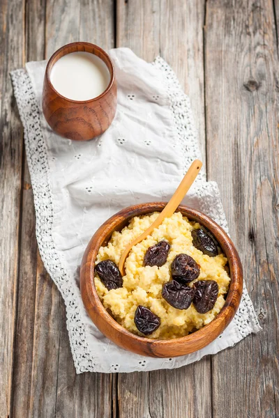 Millet milk porridge — Stock Image Millet milk porridge Stock Image