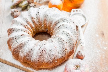 geleneksel Noel meyveli kek