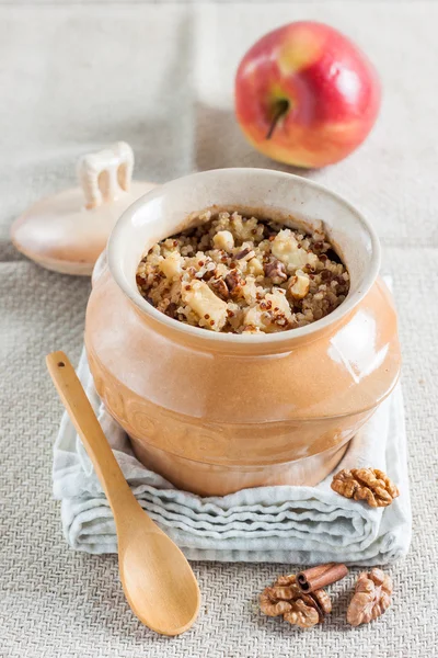 Quinoa porridge with apples — 스톡 사진