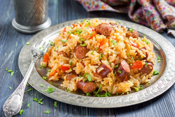 Jambalaya. Spicy rice