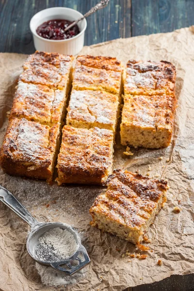 Pie dengan keju dan quinoa — Stok Foto