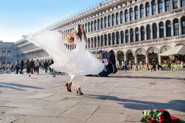 Mariée européenne à Venise — Photo