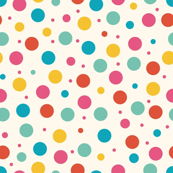 Renkli, şekersiz, konfeti desenli ve dağınık beyaz arkaplanda farklı boyutlarda noktalar var. Kumaş, hediye ambalajı ve eğlenceli tatil tasarımları basmak için uygun.