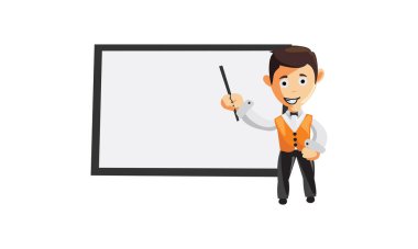 Karakter işi kumaş şefi garson giysileri