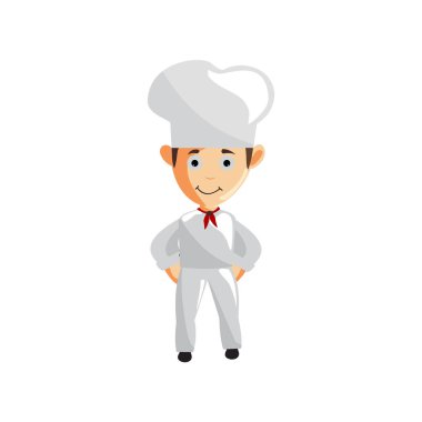 Şef karakter oluşturma Illustration Şablon Pozu