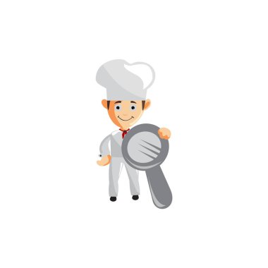 Şef karakter oluşturma Illustration Şablon Pozu