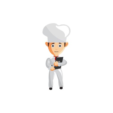 Şef karakter oluşturma Illustration Şablon Pozu