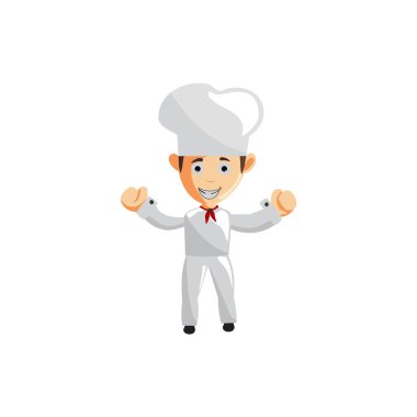 Şef karakter oluşturma Illustration Şablon Pozu