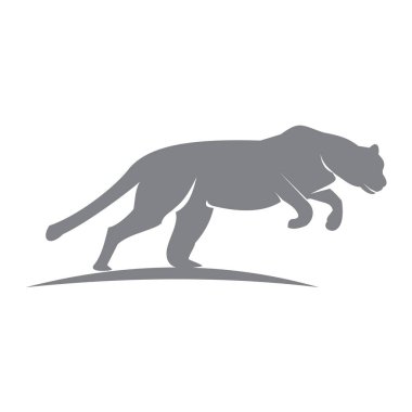 İşiniz için düzenlenebilir vahşi kedi amblemi tasarımı çizimi