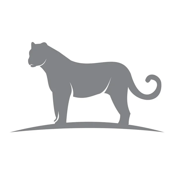 Cheetah Mall Illustration Wild Katt Emblem Design Redigerbar För Ditt — Stock vektor