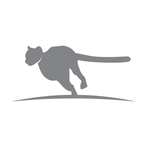 Cheetah Plantilla Ilustración Gato Salvaje Emblema Diseño Editable Para Negocio — Vector de stock