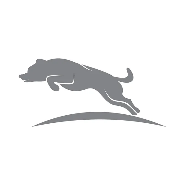 Dog Pet Modelo Design Ilustração Animal Emblema Mascote — Vetor de Stock