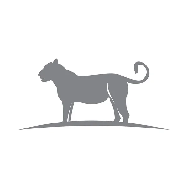 Tiger Animal Emblema Mascote Modelo Gráfico Ilustração — Vetor de Stock