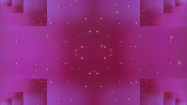 Pembe ve Mor olarak Soyut Ağ Bağlantısı Arkaplanı