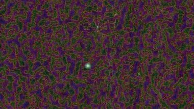 Parlayan Küre ile Soyut Devre Tahtası Deseni