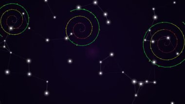 Karanlık Arkaplanda Soyut Takımyıldızları