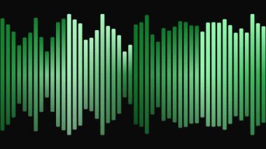 Siyah Üzerine Soyut Yeşil Barkod Biçimi