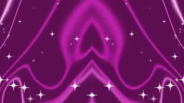 Yıldızlar ve Akan Çizgilerle Zarif Mor Soyut
