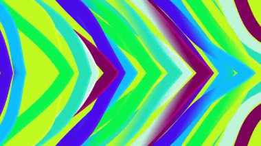 Geometrik Şekiller ve Karanlık Arkaplan ile Soyut Simetrik Tasarım