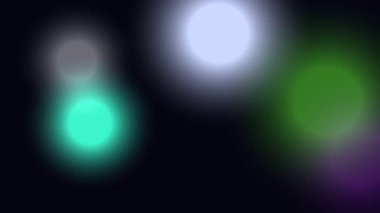 Koyu arkaplanda soyut renkli bokeh ışıkları