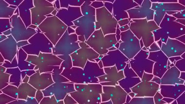 Parlak Çizgiler ve Çemberlerle Soyut Geometrik Desen