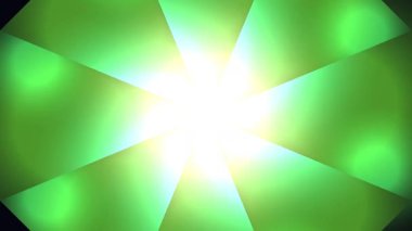 Yeşil ve Mavi Gradyanlı Soyut Geometrik Yıldız patlaması