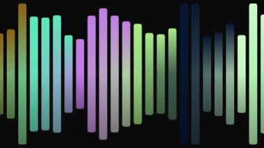 Siyah Arkaplanda Soyut Gradyan Çubukları